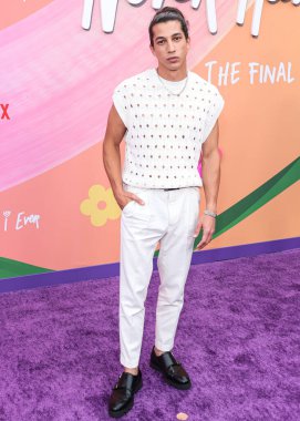 Benjamin Norris arrives at the Los Angeles Premiere Screening Event Of Netflix's 'Never Have I Ever' Season 4 - The Final Season held at the Regency Village Theatre on June 1, 2023 in Westwood, Los Angeles, California, United States. clipart
