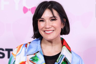 Amerikalı televizyon ve sahne oyuncusu ve senarist Zoe Chao (ayakkabı detayı), 3 Haziran 2023 'te Hollywood Atletizm Kulübü' nde düzenlenen STARZ 'ın' Party Down 'sezonuna geldi.. 