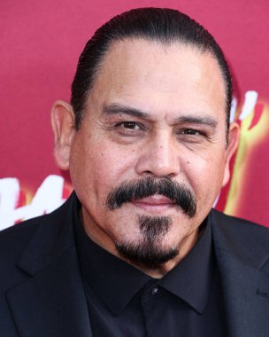 Amerikalı film ve televizyon oyuncusu ve stand-up komedyeni Emilio Rivera, 9 Haziran 2023 'te Hollywood Lejyon Tiyatrosu' nda düzenlenen Los Angeles Özel Searchlight Pictures 'ın Flamin' Hot 'gösterimine geldi. 