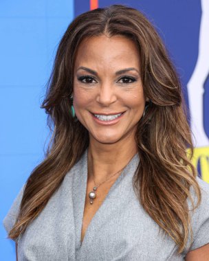 Amerikalı aktris ve model Eva LaRue, 10 Haziran 2023 'te Kuzey Hollywood, Los Angeles, Kaliforniya, ABD' de bulunan Saban Medya Merkezi 'nde düzenlenen Apple TV + Ted Lasso' nun 3.. 
