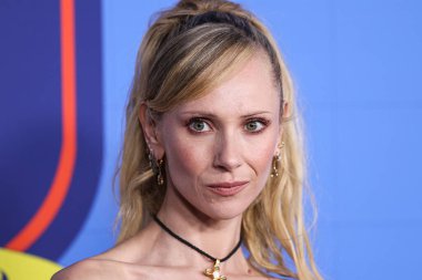 İngiliz aktris Juno Temple, 10 Haziran 2023 'te Şaban Medya Merkezi' ndeki Şaban Medya Merkezi 'nde düzenlenen Apple TV + Ted Lasso' nun 3.. 