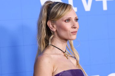 İngiliz aktris Juno Temple, 10 Haziran 2023 'te Şaban Medya Merkezi' ndeki Şaban Medya Merkezi 'nde düzenlenen Apple TV + Ted Lasso' nun 3.. 