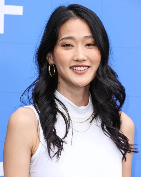 stock image Actress Andie Ju arrives at Apple TV+'s 'Ted Lasso' Season 3 FYC Red Carpet held at the Saban Media Center at the Television Academy on June 10, 2023 in North Hollywood, Los Angeles, California, United States.