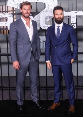 Chris Hemsworth ve Sam Hargrave, Netflix 'in 12 Haziran 2023' te New York, New York, ABD 'de bulunan Manhattan, New York' ta bulunan Lincoln Center 'daki Jazz' da gerçekleştirdiği 