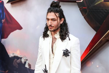 Amerikalı aktör Ezra Miller, 12 Haziran 2023 'te Hollywood, Los Angeles, Kaliforniya, ABD' deki TCL Çin Tiyatrosu IMAX 'te düzenlenen Warner Bros.' The Flash 'in Los Angeles prömiyerine geldi..