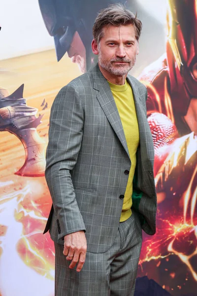 stock image Danish actor and producer Nikolaj Coster-Waldau arrives at the Los Angeles Premiere Of Warner Bros. 'The Flash' held at the TCL Chinese Theatre IMAX on June 12, 2023 in Hollywood, Los Angeles, California, United States.