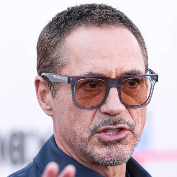Amerykański Aktor Producent Robert Downey Przybywa Premierę Serialu Downey Dream — Zdjęcie stockowe