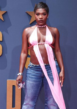Doechii arrives at the BET Awards 2023 held at Microsoft Theater at L.A. Live on June 25, 2023 in Los Angeles, California, United States. 
