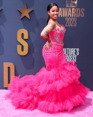 Pabi Cooper, Los Angeles, Kaliforniya 'da 25 Haziran 2023 tarihinde Microsoft Theater' da düzenlenen BET Ödülleri 2023 'e ulaştı.. 