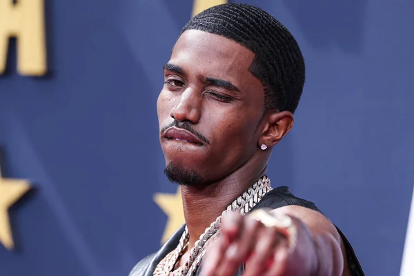 stock image Christian King Combs arrives at the BET Awards 2023 held at Microsoft Theater at L.A. Live on June 25, 2023 in Los Angeles, California, United States. 