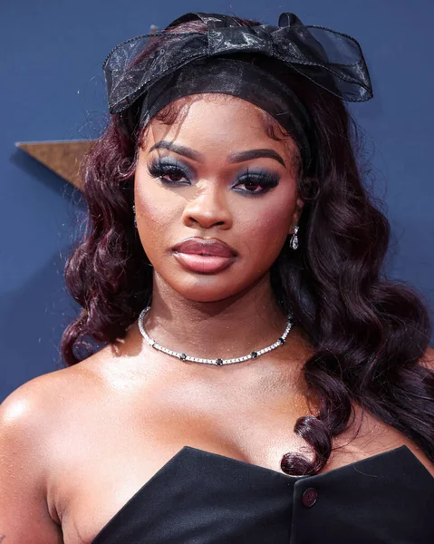 stock image JT (Jatavia Shakara Johnson) of City Girls arrives at the BET Awards 2023 held at Microsoft Theater at L.A. Live on June 25, 2023 in Los Angeles, California, United States. 