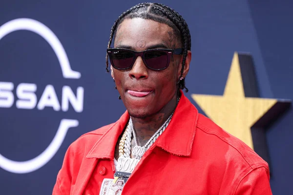 stock image Soulja Boy arrives at the BET Awards 2023 held at Microsoft Theater at L.A. Live on June 25, 2023 in Los Angeles, California, United States. 