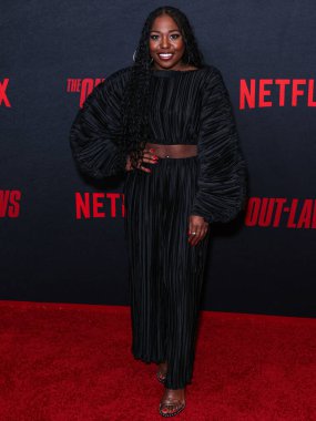 Amerikalı aktris, komedyen ve podcaster Laci Mosley, Netflix 'in 26 Haziran 2023' te Los Angeles, Kaliforniya, ABD 'deki Regal LA Live' da düzenlenen 