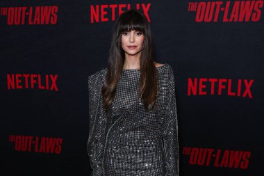 Khaite giyen Kanadalı aktris Nina Dobrev, Netflix 'in 26 Haziran 2023' te Los Angeles, Kaliforniya 'da düzenlenen 