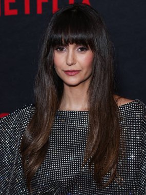 Khaite giyen Kanadalı aktris Nina Dobrev, Netflix 'in 26 Haziran 2023' te Los Angeles, Kaliforniya 'da düzenlenen 