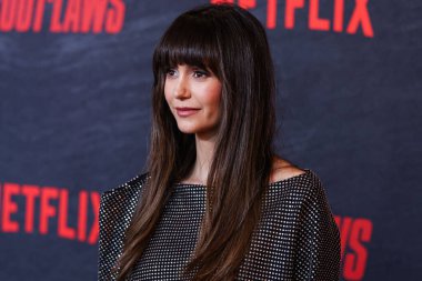 Khaite giyen Kanadalı aktris Nina Dobrev, Netflix 'in 26 Haziran 2023' te Los Angeles, Kaliforniya 'da düzenlenen 