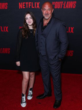 Ophelia Gallini ve Peder Mo Gallini, Netflix 'in 26 Haziran 2023' te Los Angeles, Kaliforniya, ABD 'de gerçekleştirdiği 