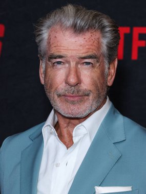 İrlandalı aktör ve film yapımcısı Pierce Brosnan, Netflix 'in 26 Haziran 2023' te Los Angeles, Kaliforniya 'da düzenlenen 