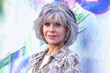 Amerikalı aktris ve aktivist Jane Fonda, Los Angeles Universal Pictures and DreamWorks Animasyon 'un 