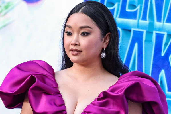 stock image American actress and YouTuber Lana Condor wearing Christian Siriano arrives at the Los Angeles Premiere Of Universal Pictures And DreamWorks Animation's 'Ruby Gillman: Teenage Kraken' held at the TCL Chinese Theatre IMAX on June 28, 2023 in Hollywood