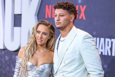 Brittany Mahouse ve Patrick Mahouse, Netflix 'in' Quarterback 'sezonunun Los Angeles Premiere' ine 11 Temmuz 2023 'te Hollywood, Los Angeles, Kaliforniya, ABD' de düzenlenen Netflix Tudum Theater 'a geldiler..