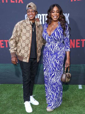 Jessica Betts ve eşi Niecy Nash Betts Netflix 'in' Quarterback 'sezonunun Los Angeles Premiere' ine 11 Temmuz 2023 'te Hollywood, Los Angeles, Kaliforniya, ABD' de düzenlenen Netflix Tudum Theater 'a geldiler.. 