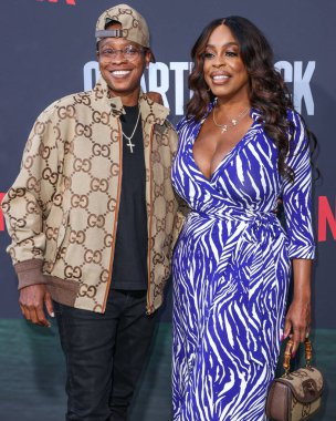 Jessica Betts ve eşi Niecy Nash Betts Netflix 'in' Quarterback 'sezonunun Los Angeles Premiere' ine 11 Temmuz 2023 'te Hollywood, Los Angeles, Kaliforniya, ABD' de düzenlenen Netflix Tudum Theater 'a geldiler.. 