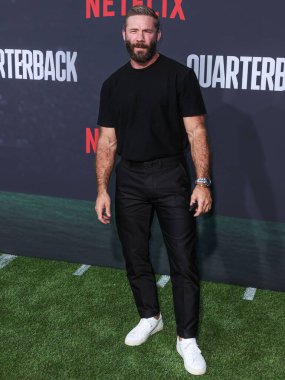 Amerikalı eski profesyonel futbolcu Julian Edelman Netflix 'in' Quarterback 'sezonunun Los Angeles Premiere' ine 11 Temmuz 2023 'te Hollywood, Los Angeles, Kaliforniya, ABD' deki Netflix Tudum Theater 'a geldi.. 