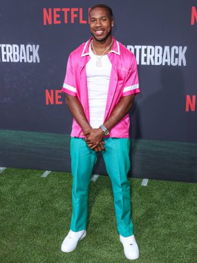  Marcus Williams Netflix 'in' Quarterback 'sezonunun Los Angeles Premiere' ine 11 Temmuz 2023 'te Hollywood, Los Angeles' taki Netflix Tudum Tiyatrosu 'na geldi.