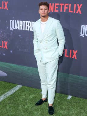  Patrick Mahouse, Netflix 'in' Quarterback 'sezonunun Los Angeles prömiyerine 11 Temmuz 2023' te Hollywood, Los Angeles 'taki Netflix Tudum Tiyatrosu' na geldi.