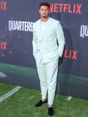  Patrick Mahouse, Netflix 'in' Quarterback 'sezonunun Los Angeles prömiyerine 11 Temmuz 2023' te Hollywood, Los Angeles 'taki Netflix Tudum Tiyatrosu' na geldi.