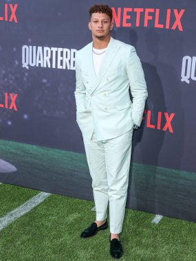  Patrick Mahouse, Netflix 'in' Quarterback 'sezonunun Los Angeles prömiyerine 11 Temmuz 2023' te Hollywood, Los Angeles 'taki Netflix Tudum Tiyatrosu' na geldi.