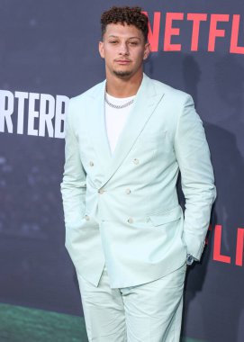  Patrick Mahouse, Netflix 'in' Quarterback 'sezonunun Los Angeles prömiyerine 11 Temmuz 2023' te Hollywood, Los Angeles 'taki Netflix Tudum Tiyatrosu' na geldi.