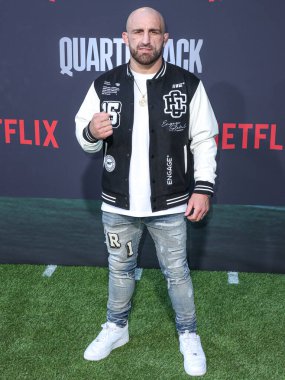 Avustralyalı karma dövüş sanatçısı Alexander Volkanovski (The Great) Netflix 'in' Quarterback 'sezonunun Los Angeles Premiere' ine 11 Temmuz 2023 'te Hollywood, Los Angeles, Kaliforniya, ABD' de düzenlenen Netflix Tudum Theater 'a geldi..