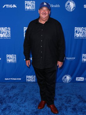 Amerikalı aktör Brian Baumgartner, 27 Temmuz 2023 'te Dodger Stadyumu' nda düzenlenen 10. Geleneksel Ping Pong 4 Yardım Etkinliği Turnuvası 'na katıldı..
