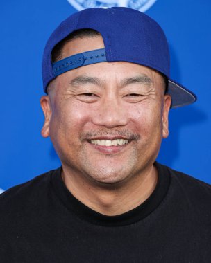 Koreli-Amerikalı şef Roy Choi, Kershaw 'un 10. Geleneksel Ping Pong 4 Amaç 2023 Yardım Etkinliği Turnuvası' na 27 Temmuz 2023 'te Elysian Park, Los Angeles, Kaliforniya, ABD' de düzenlenen Dodger Stadyumu 'nda geldi..