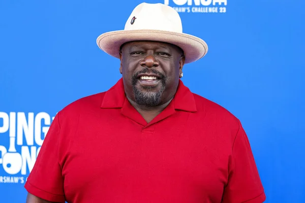 stock image American stand-up comedian and actor Cedric The Entertainer arrives at Kershaw's Challenge 10th Annual Ping Pong 4 Purpose 2023 Charity Event Celebrity Tournament held at Dodger Stadium on July 27, 2023 in Elysian Park, Los Angeles, California, USA