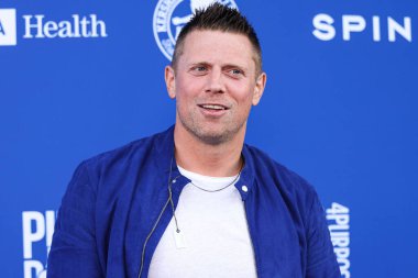 The Miz (Mike Mizanin) arrives at Kershaw's Challenge 10th Annual Ping Pong 4 Purpose 2023 Charity Event Celebrity Tournament held at Dodger Stadium on July 27, 2023 in Elysian Park, Los Angeles, California, United States. clipart