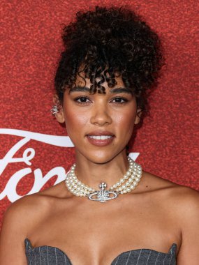 Amerikalı aktris ve şarkıcı Alexandra Shipp, 10 Ağustos 2023 tarihinde Hollywood, Los Angeles, Kaliforniya, ABD 'deki NeueHouse Los Angeles' ta düzenlenen Variety 2023 Power of Young Hollywood kutlamasına geldi.. 