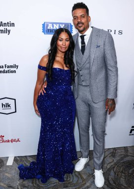 Anansa Sims ve Matt Barnes, 18 Ağustos 2023 'te Beverly Hilton Oteli' nde düzenlenen 23. Harold ve Carole Pompa Vakfı Galası 'na geldiler.. 