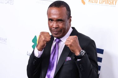 Amerikalı eski profesyonel boksör Sugar Ray Leonard, 18 Ağustos 2023 'te Beverly Hilton Oteli' nde düzenlenen 23. Harold ve Carole Pompa Vakfı Galası 'na geldi..