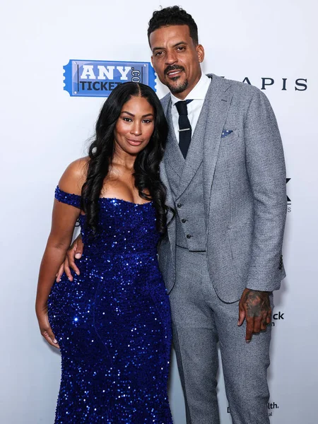 Anansa Sims ve Matt Barnes, 18 Ağustos 2023 'te Beverly Hilton Oteli' nde düzenlenen 23. Harold ve Carole Pompa Vakfı Galası 'na geldiler.. 