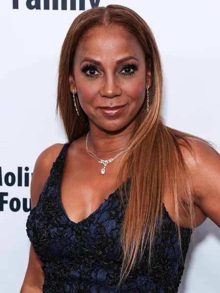 Amerikalı aktris ve şarkıcı Holly Robinson Peete, 18 Ağustos 2023 'te Beverly Hilton Oteli' nde düzenlenen 23. Harold ve Carole Pompa Vakfı Galası 'na geliyor.. 