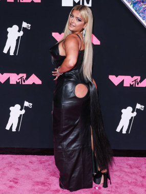 Bebe Rexha, 12 Eylül 2023 tarihinde Newark, New Jersey, ABD 'de Prudential Center' da düzenlenen 2023 MTV Video Müzik Ödülleri 'ne ulaştı..