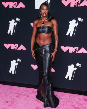 Coco Jones arrives at the 2023 MTV Video Music Awards held at the Prudential Center on September 12, 2023 in Newark, New Jersey, United States.