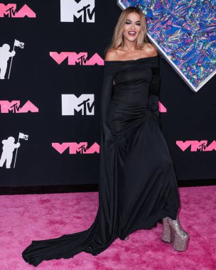 Rita Ora, 12 Eylül 2023 tarihinde Newark, New Jersey, ABD 'de Prudential Center' da düzenlenen 2023 MTV Video Müzik Ödülleri 'ne ulaştı..