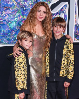 Sasha Pique, Shakira ve Milan Pique, 12 Eylül 2023 tarihinde Newark, New Jersey, ABD 'deki Prudential Center' da düzenlenen 2023 MTV Video Müzik Ödülleri 'ne geldiler..