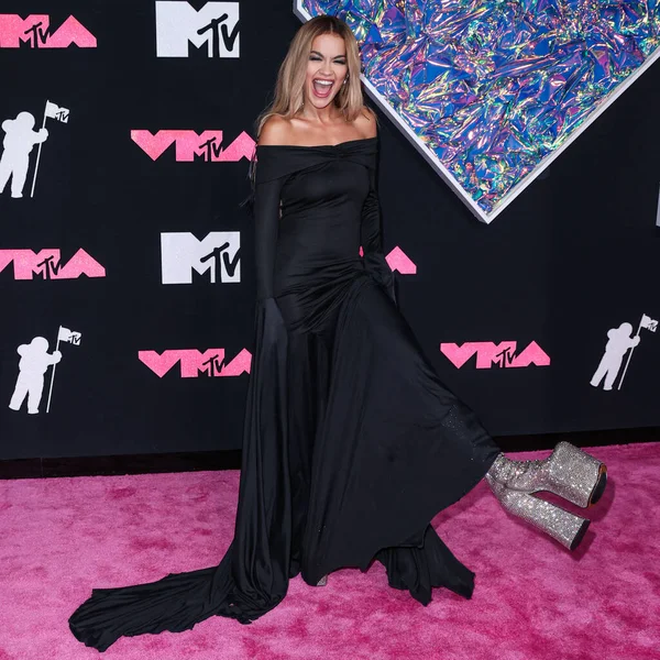 Rita Ora Chega Mtv Video Music Awards 2023 Realizado Prudential — Fotografia de Stock