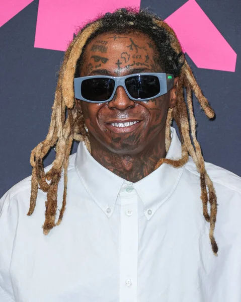 Lil Wayne Ποζάρει Στην Αίθουσα Τύπου Στα 2023 Mtv Video — Φωτογραφία Αρχείου