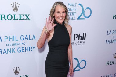 Amerikalı aktris ve yönetmen Helen Hunt, Los Angeles Filarmoni Orkestrası 'nın 20. yıl dönümü kutlamasına katıldı. Frank Gehry, 5 Ekim 2023' te Los Angeles, Kaliforniya 'da Walt Disney Konser Salonu' nda düzenlendi..